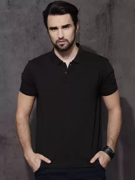 Polo Collar Cotton Pure Cotton T-shirt - image 4