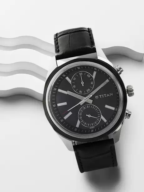 Men Leather Analogue Watch - image 4