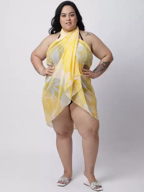 Women Plus Size Printed Sarong - image 4