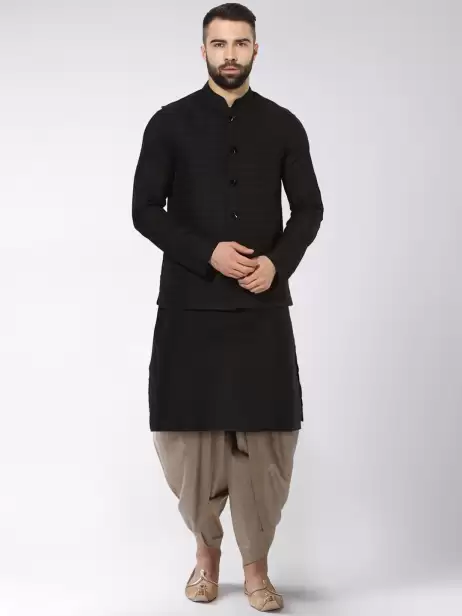 Men Kurta with Dhoti Pants - image 4
