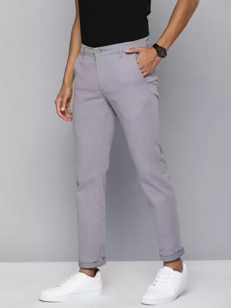 Men Tapered Fit Chinos Trousers - image 4