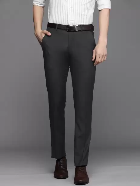 Men Slim Fit Formal Trousers - image 4