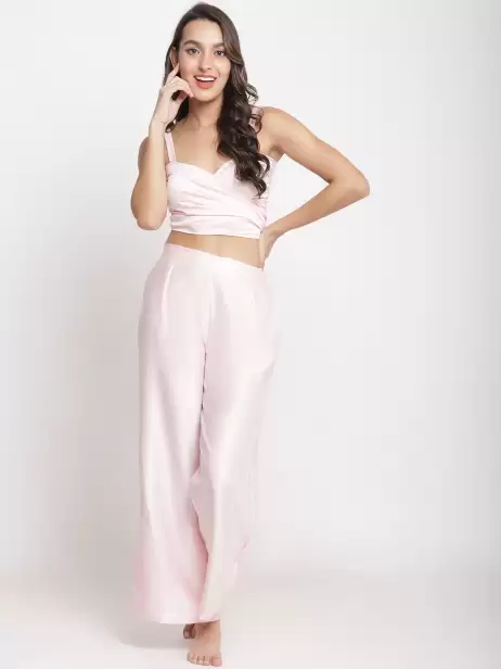 Women Solid Swimwear Set - image 4