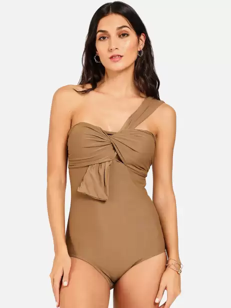 Women Solid Swimsuit - image 4