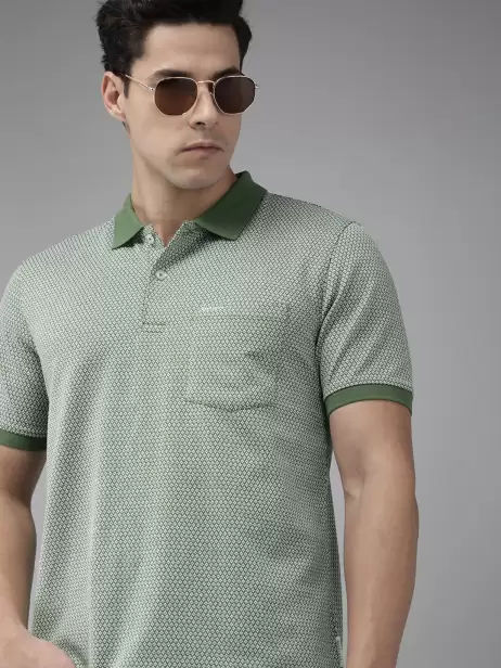 Men Pure Cotton Collar T-shirt - image 4