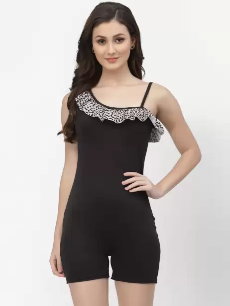 Women One Shoulder Pantsuit - image 4