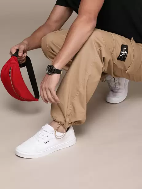 Men Pure Cotton Cargo Trousers - image 4
