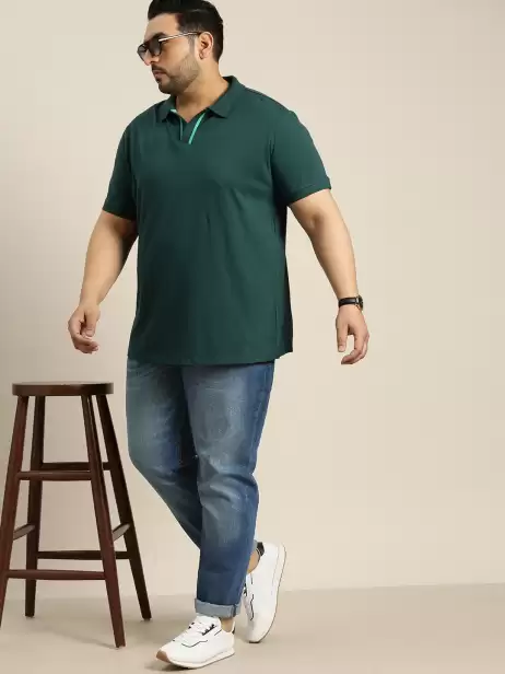Men Plus Size Tapered Jeans - image 4