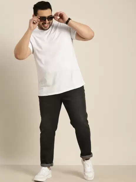 Men Plus Size Tapered Jeans - image 4
