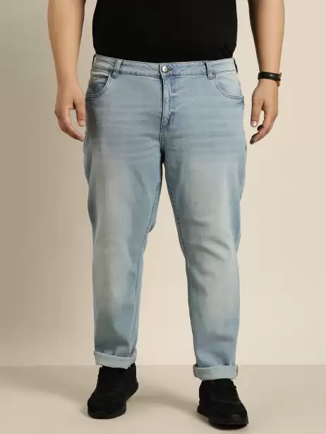 Men Plus Size Tapered Jeans - image 4