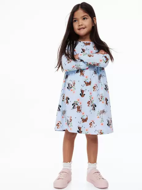 Girls Cotton Jersey Dress - image 4