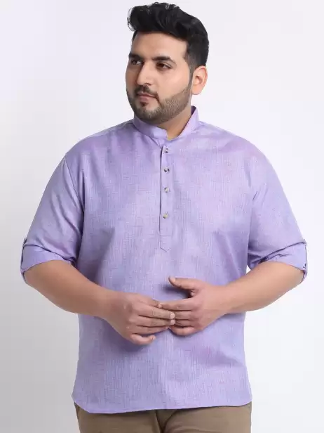 Men Plus size Cotton Kurta - image 4