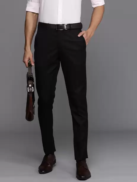 Men Slim Fit Formal Trousers - image 4