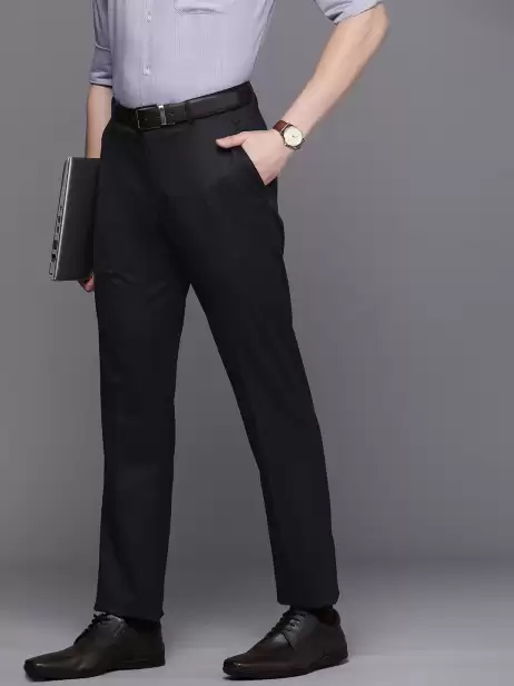 Men Slim Fit Formal Trousers - image 4