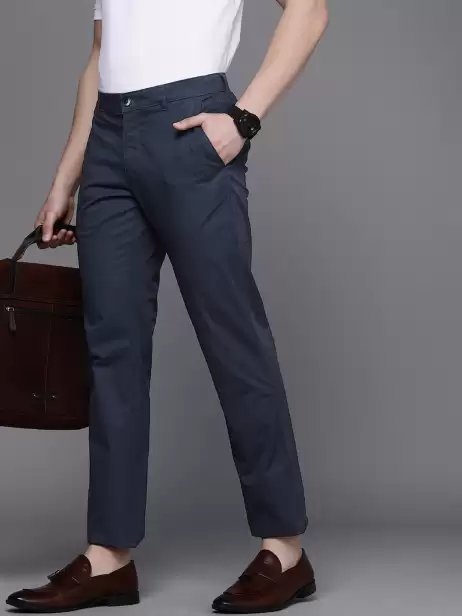 Men Slim Fit Chinos Trousers - image 4