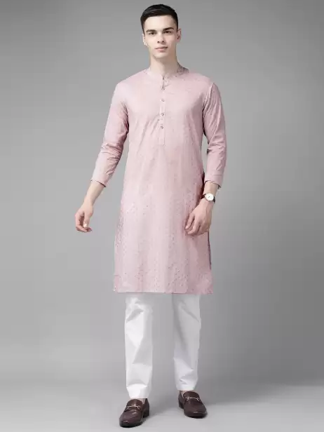Men Printed Kurta with Pyjamas - image 4