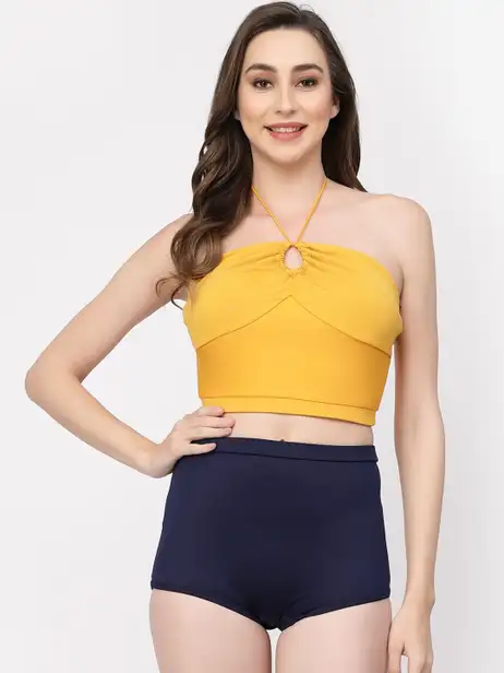 Women Padded Two piece Tankini Swimwear - image 4