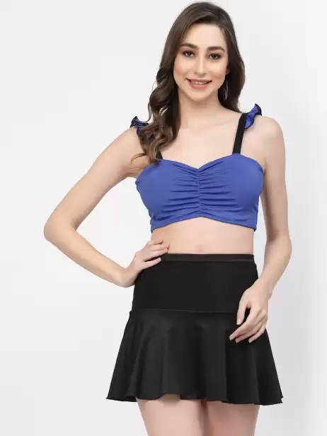 Women Padded Skirtini Swimwear - image 4