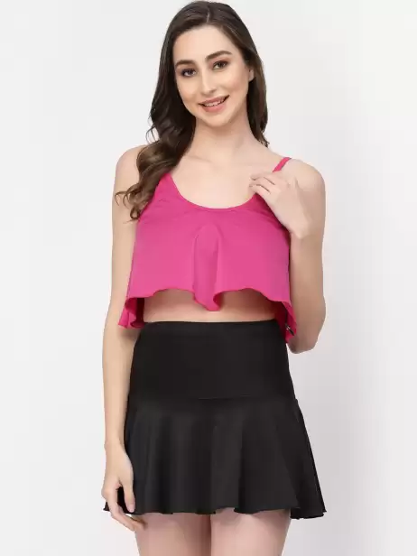Women Two Piece Skirtini Swim Set - image 4