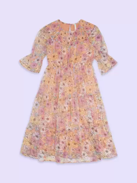 Bell Sleeves Floral Dress - image 4