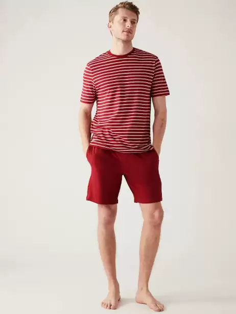 Men Striped Night suit - image 4