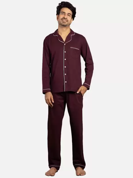 Men Pure Cotton Night suit - image 4