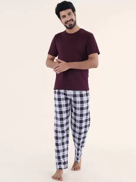 Men Pure Cotton Night suit - image 4