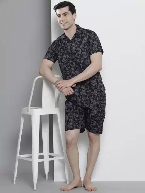 Men Printed Night suit - image 4