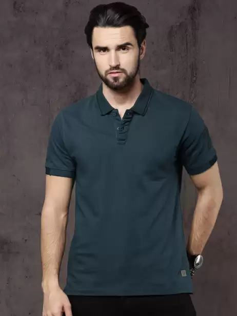 Time Travlr Polo Collar Pure Cotton T-shirt - image 4