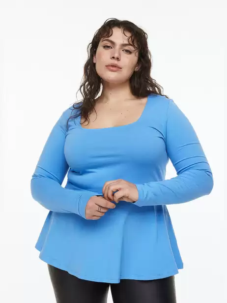 Women Plus Size Peplum Top - image 4