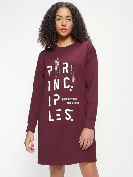 Printed Cotton T-shirt Dress - image 4