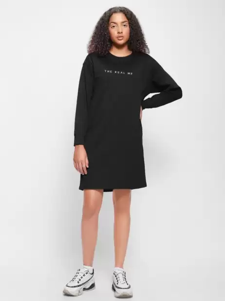 Printed T-shirt Cotton Dress - image 4