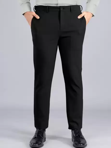 Men Slim Fit Formal Trousers - image 4