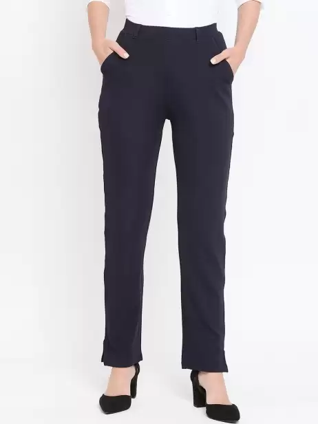 Women Cotton Formal Trousers - image 4