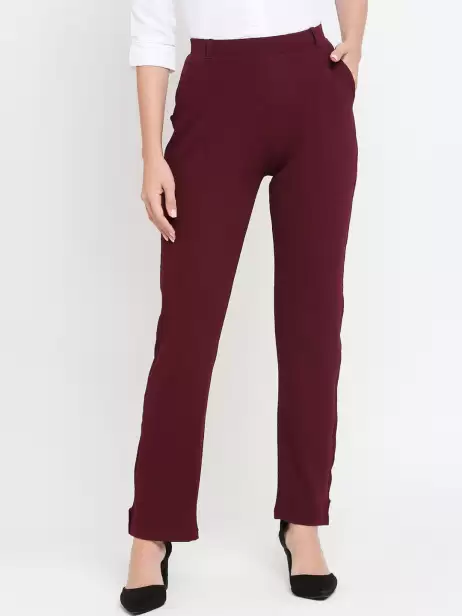 Women Cotton Formal Trousers - image 4