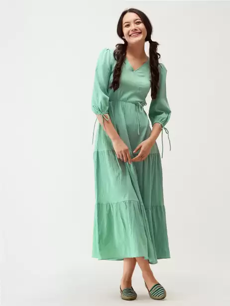 Fit and Flare Midi Dress - image 4