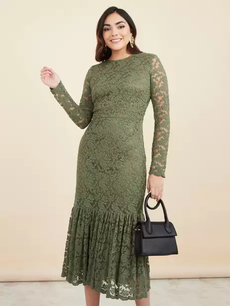 Drop-Waist Midi Dress - image 4