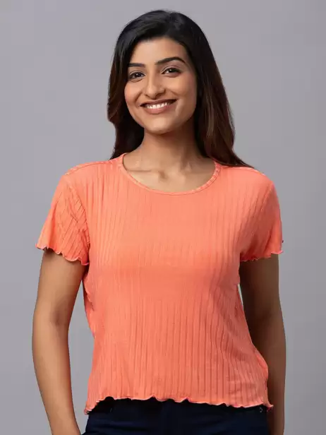 Round Neck Pure Cotton T-shirt - image 4