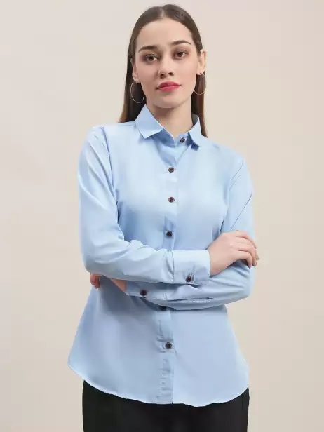 Women Formal Crepe Shirt - image 4