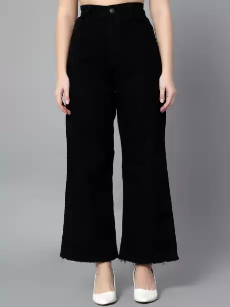 Women Wide Leg High-Rise Jeans - image 4
