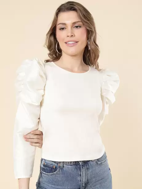 Statement Sleeve Top - image 4