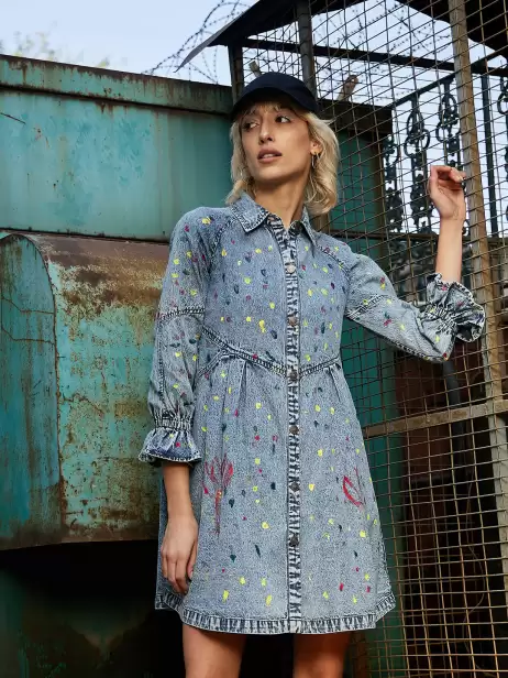 Floral A-Line Dress - image 4