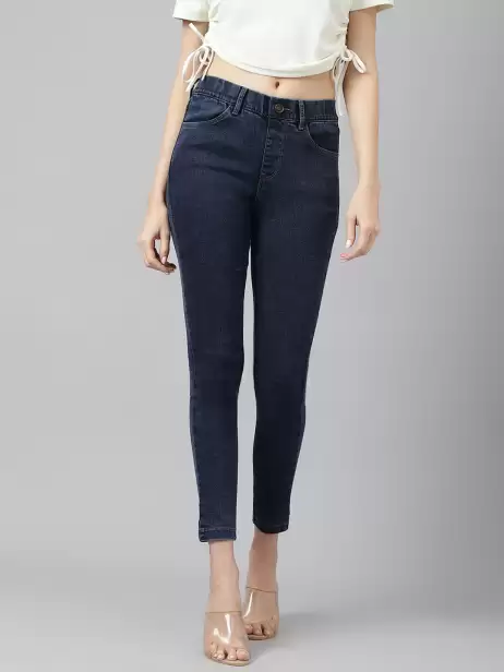 Women Slim Fit Mid Rise Jeans - image 4