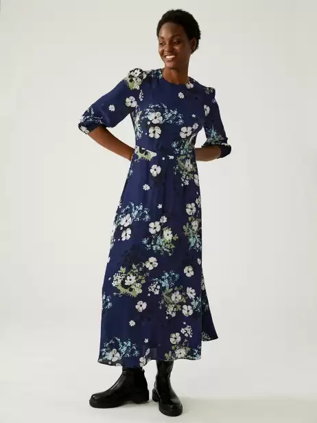 Floral Printed Maxi Dress - image 4