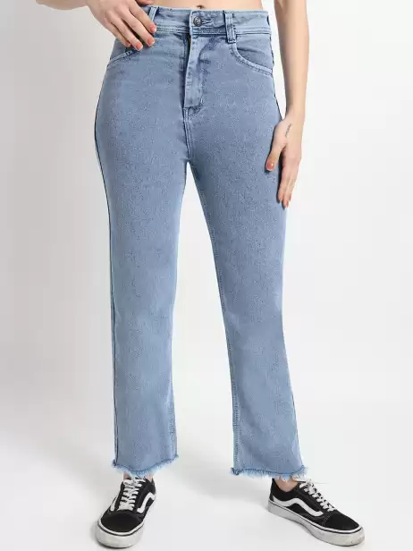 Women Boyfriend Fit High-Rise Jeans - image 2
