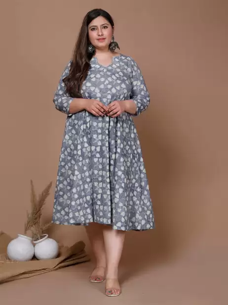 Plus Size Empire Midi Dress