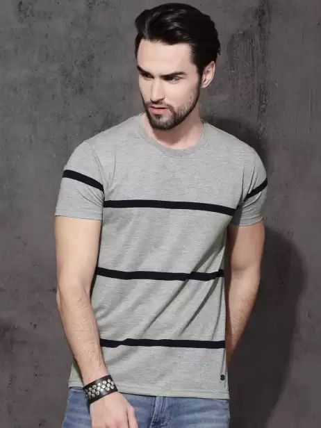 Striped Round Neck T-shirt - image 4