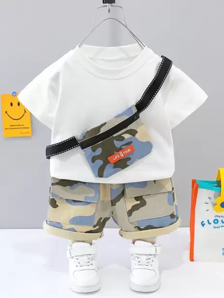Pure Cotton T-shirt & Shorts - image 4