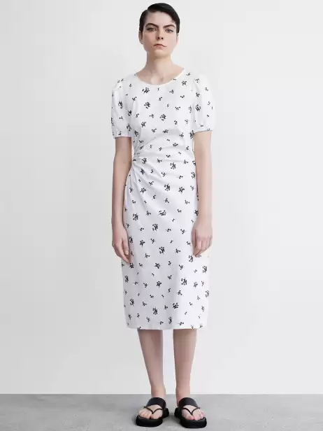 Printed Cut-Out Sheath Dress - image 4
