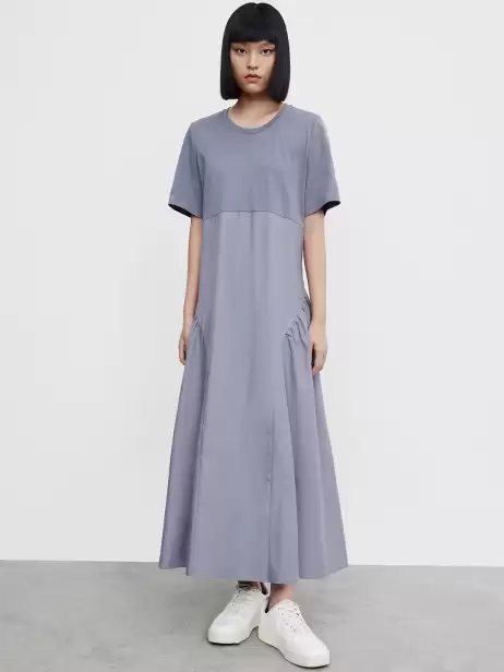 Cotton Colourblocked Dress - image 4